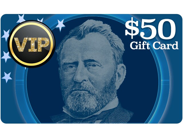 $50 Cash VIP Prize