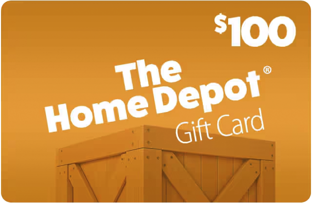 $100 Home Depot Gift Card