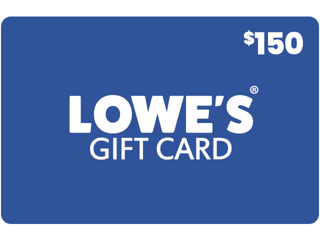 $150 Lowes Gift Card