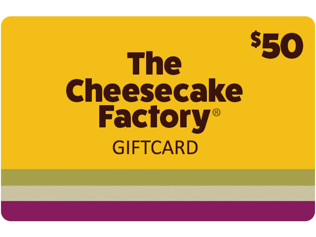 $50 Cheesecake Factory Gift Card